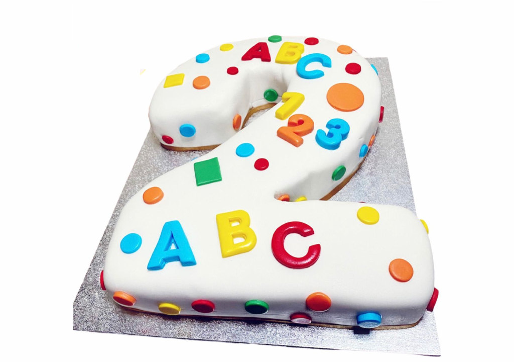1st Birthday Cake 2-Tier - Happie Returns