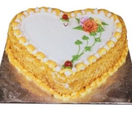 Butterscotch Heart Cake for you