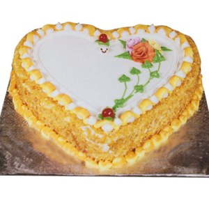 Butterscotch Heart Cake for you