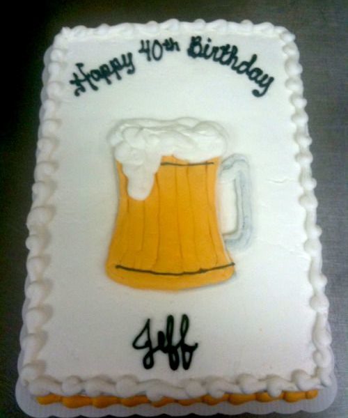 Amazon.com: Cheers & Beers Cake Topper Glitter Happy Birthday Beer Mug Cake  Topper Cheers to 21 25 30 35 40 45 50 55 60 Years Birthday Cake Decoration  Birthday Party Supplies Decorations : Grocery & Gourmet Food