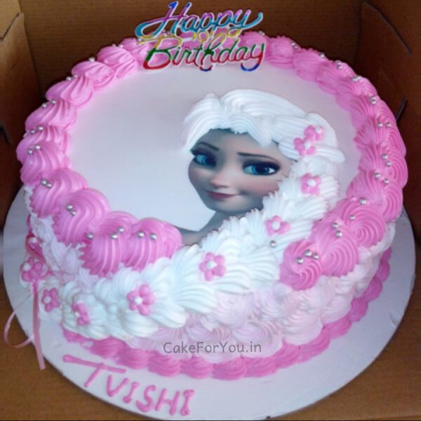 Disney Princess Cake Photo | 1 Kg Frozen Photo Cake - Indiagift