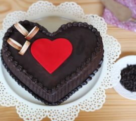 Chocolate Truffle Heart Cake for you