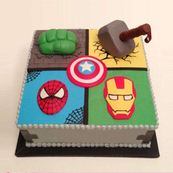Awesome Avengers Photo Cake - Luv Flower & Cake
